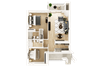 2 Bed, 2 Bath, 903 sq. ft. floor plan